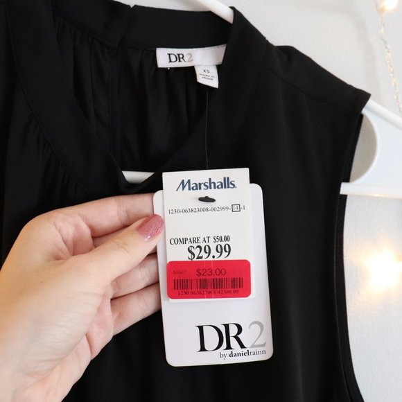 High Neck Black Shift Dress | 091 - Picture 6 of 7